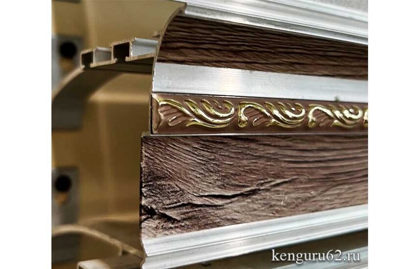 Карниз для штор Эводек АМЕ 10, 200 см, цвет Дуб Санремо темный